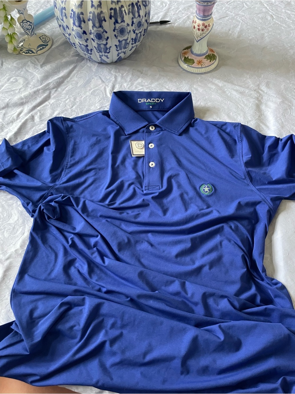 BDraddy Sport Men's Royal Blue Performance Golf Polo